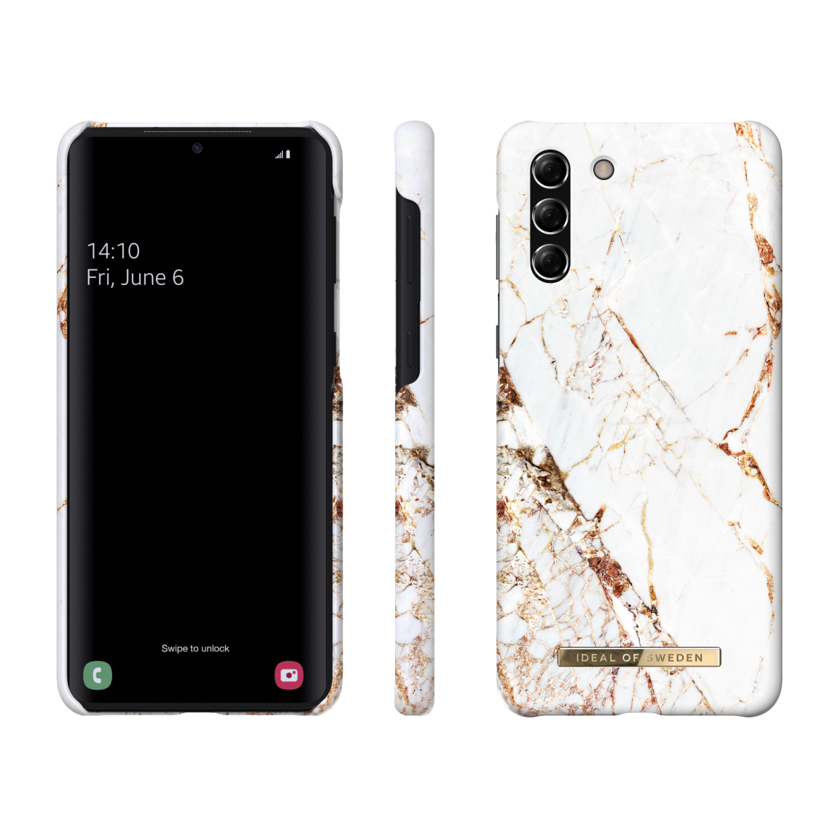 Samsung S21 PLUS iDeal Of Sweden nugarėlė Carrara Gold 1