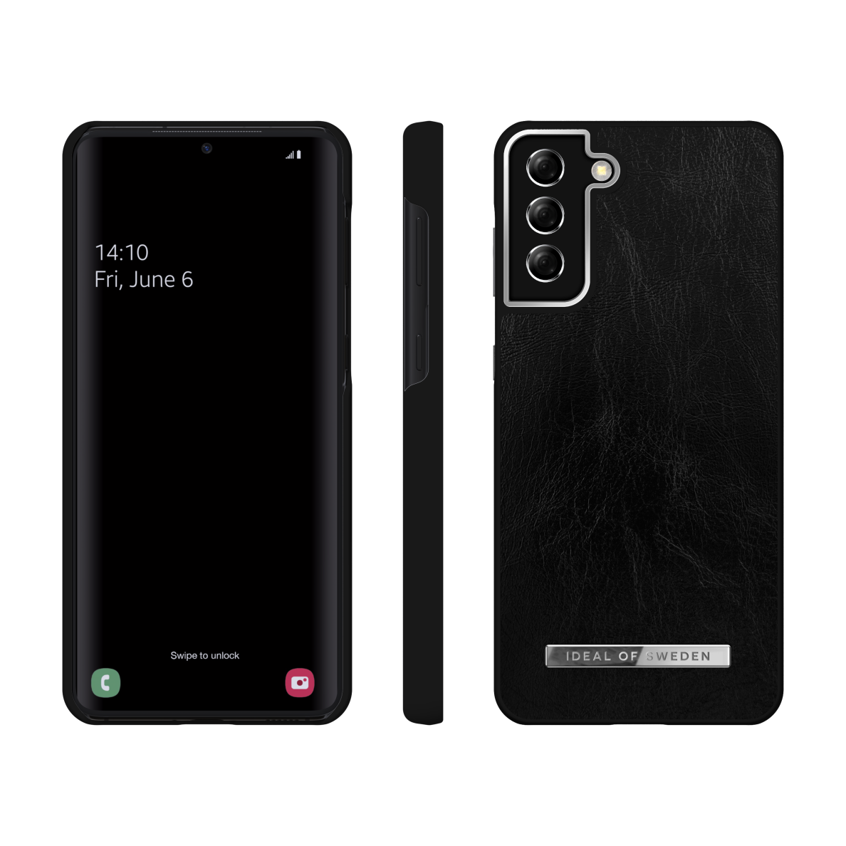 Samsung S21 PLUS iDeal Of Sweden nugarėlė Glossy Black - Silver 1