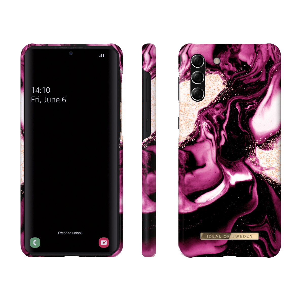 Samsung S21 PLUS iDeal Of Sweden nugarėlė Golden Ruby 1