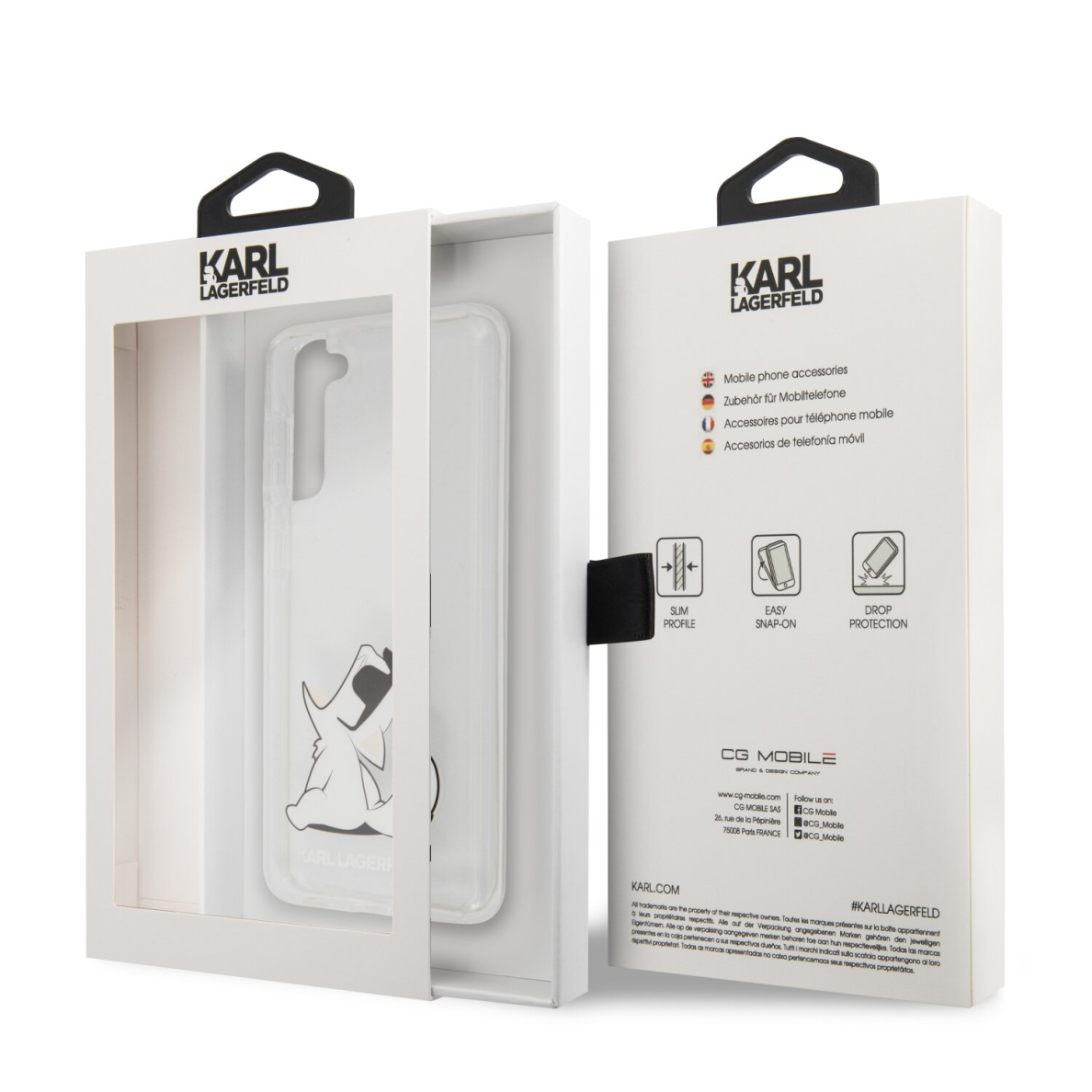 Samsung S21 PLUS skaidri KARL LAGERFELD nugarėlė KLHCS21MCFNRC 7
