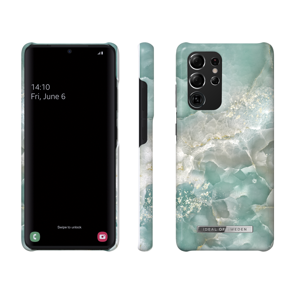 Samsung S21 ULTRA iDeal Of Sweden nugarėlė Azura Marble 1 Samsung S21 ULTRA iDeal Of Sweden nugarėlė Azura Marble 1