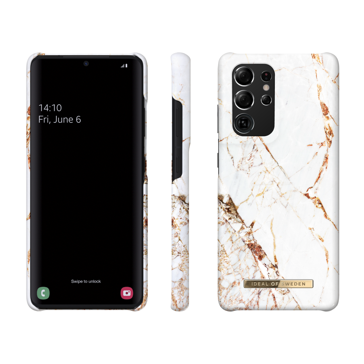 Samsung S21 ULTRA iDeal Of Sweden nugarėlė Carrara Gold 1