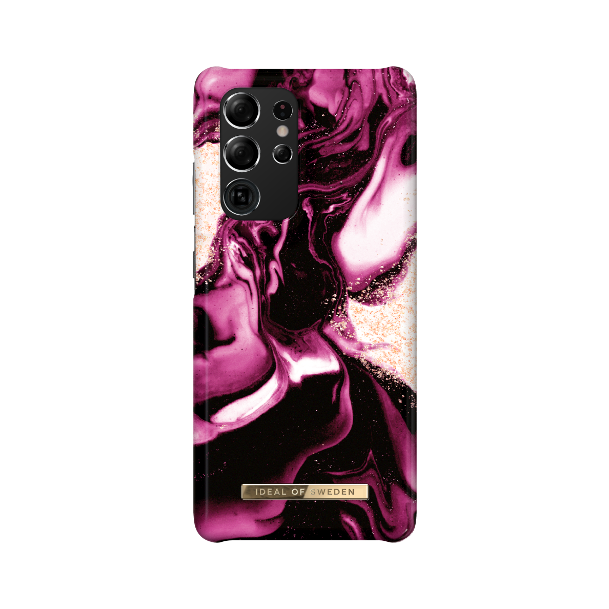 Samsung S21 ULTRA iDeal Of Sweden nugarėlė Golden Ruby Samsung S21 ULTRA iDeal Of Sweden nugarėlė Golden Ruby