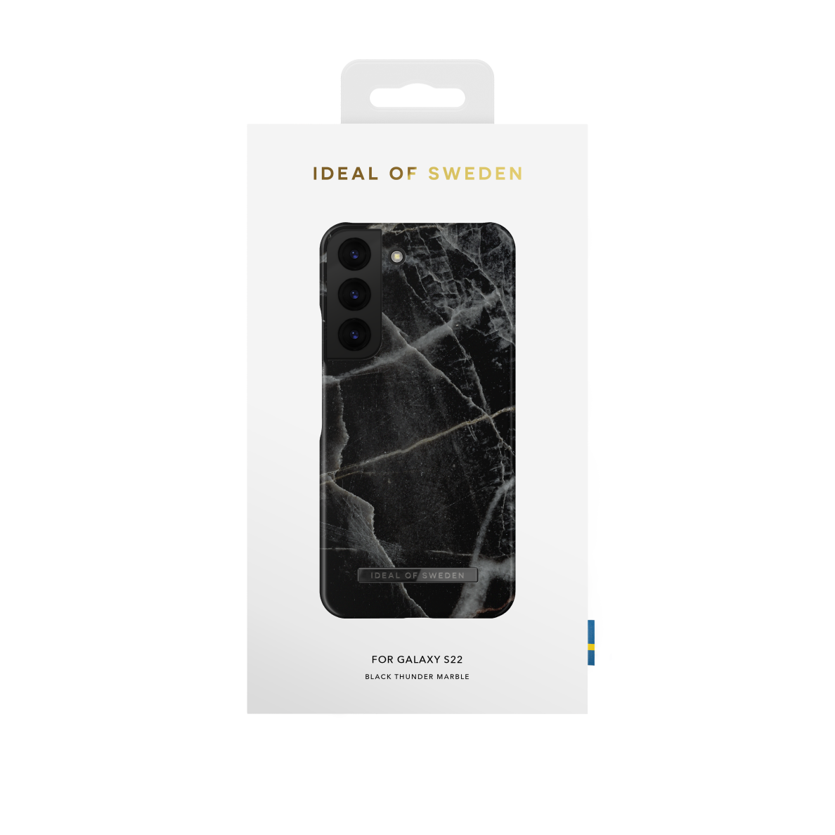 Samsung S22 iDeal Of Sweden nugarėlė Black Thunder Marble 2
