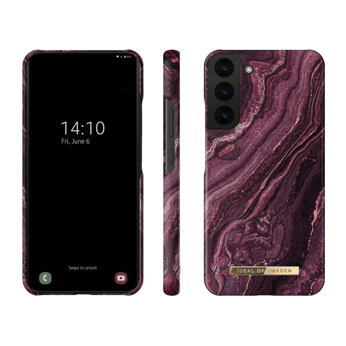 Samsung S22 PLUS iDeal Of Sweden nugarėlė Golden Plum 1