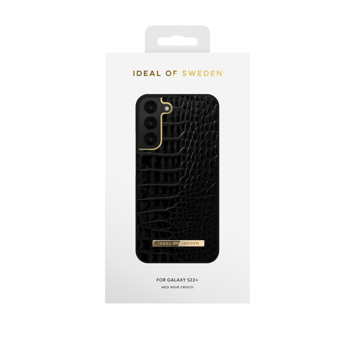 Samsung S22 PLUS iDeal Of Sweden nugarėlė Neo Noir Croco 2