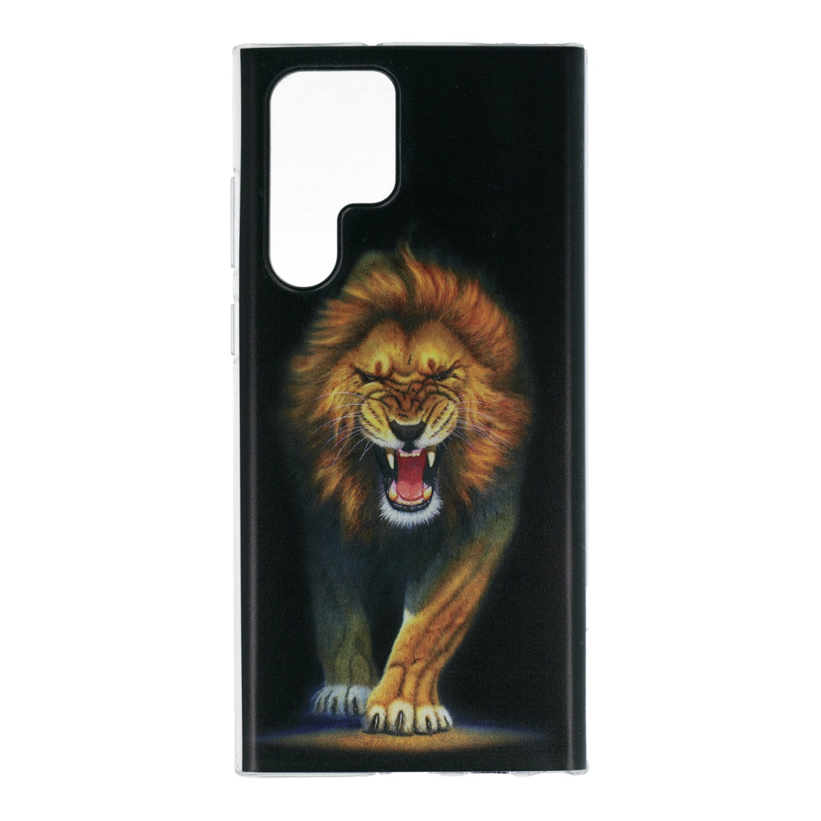 Samsung S22 ULTRA clear nugarėlė Lion Design00101