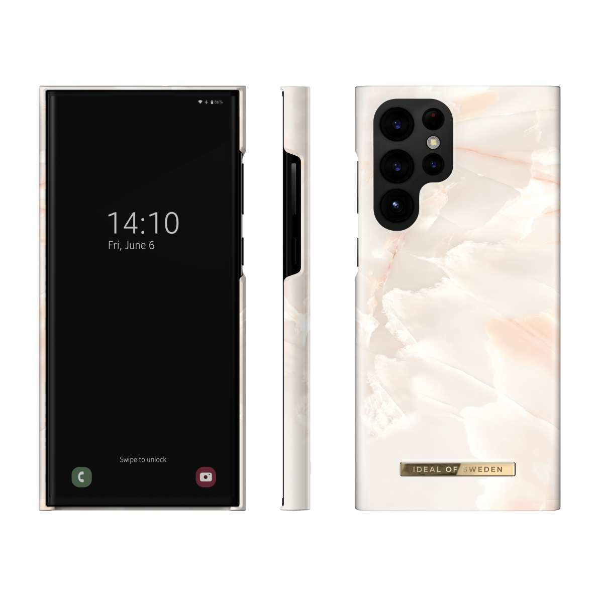Samsung S22 ULTRA iDeal Of Sweden nugarėlė Rose Pearl Marble 2
