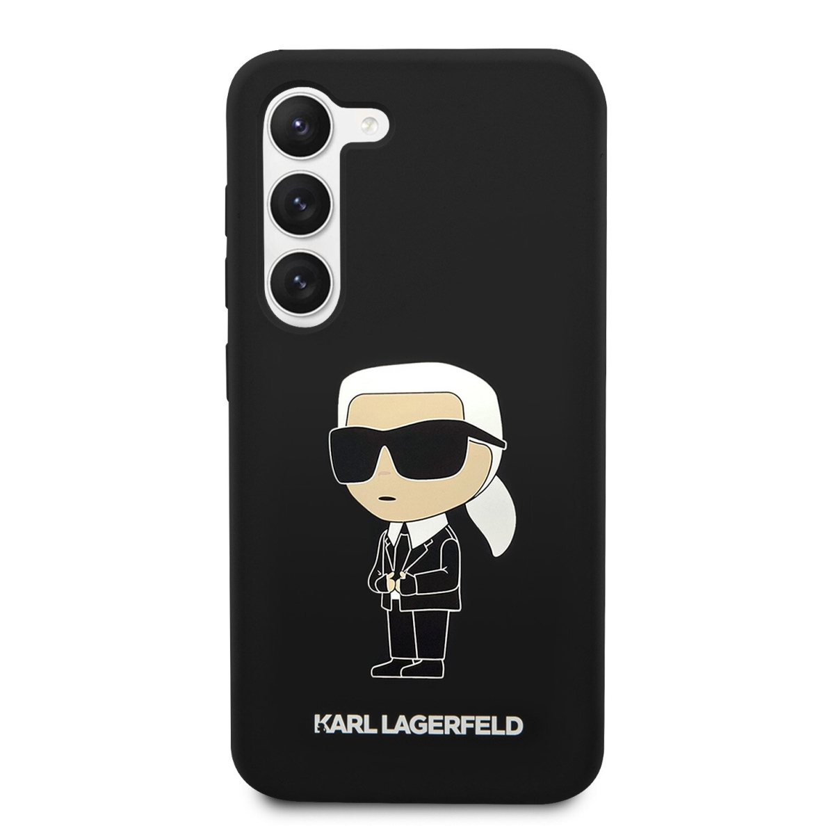 Samsung S23 black NFT Liquid Silicone KARL LAGERFELD nugarėlė 2