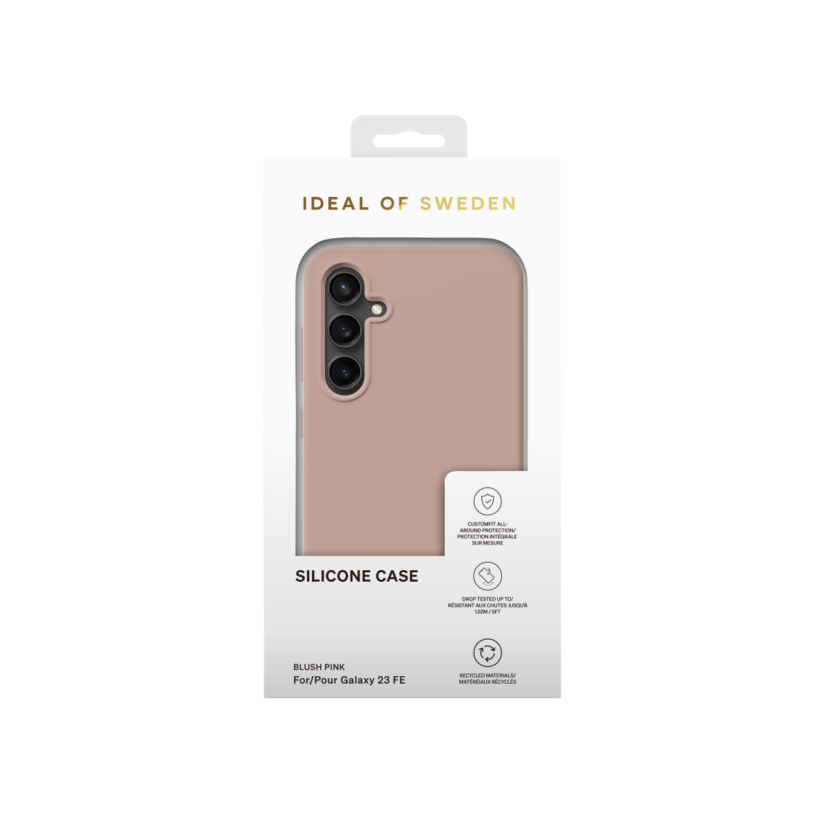 Samsung S23 FE iDeal Of Sweden nugarėlė Silicone Blush Pink 1