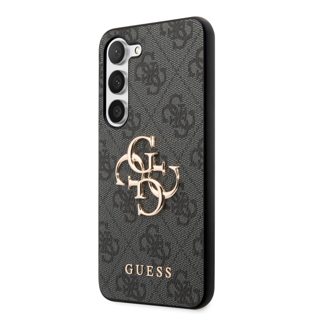 Samsung S23 grey Metal Logo GUESS nugarėlė 2 Samsung S23 grey Metal Logo GUESS nugarėlė 2