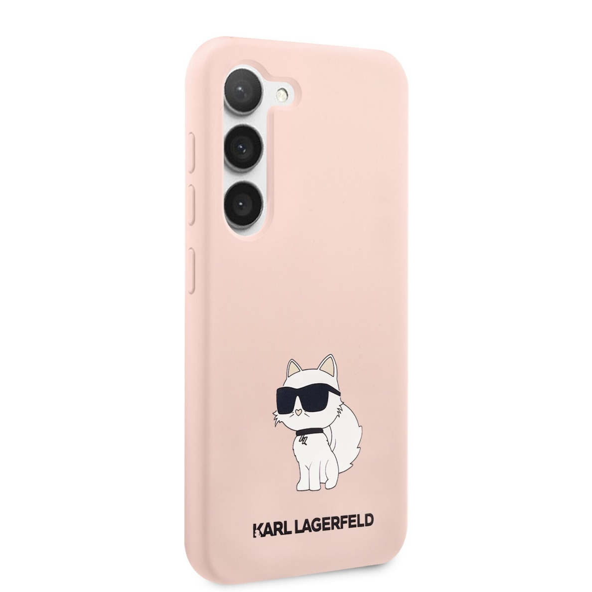 Samsung S23 pink NFT Liquid Silicone KARL LAGERFELD nugarėlė 4