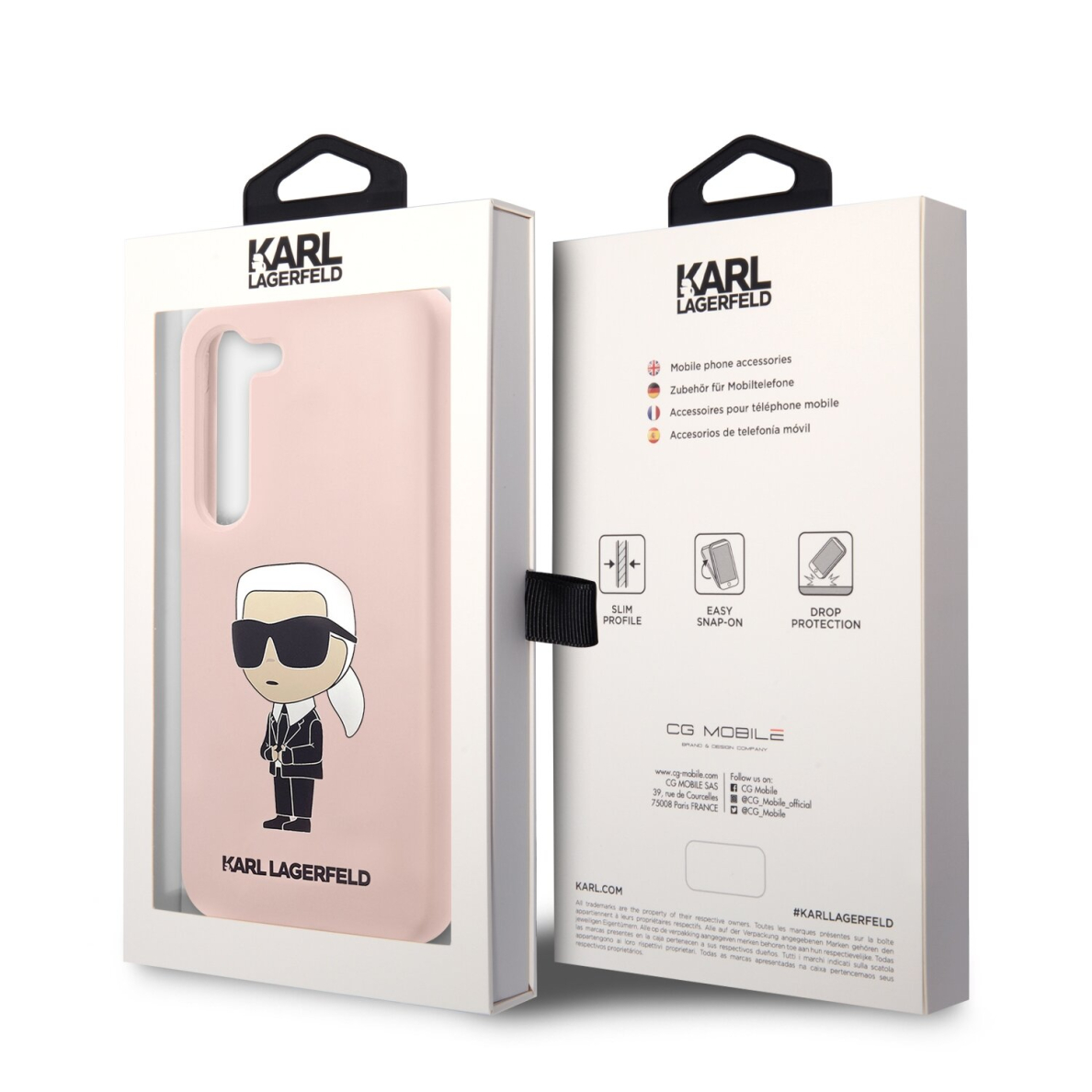 Samsung S23 pink NFT Liquid Silicone KARL LAGERFELD nugarėlė 7