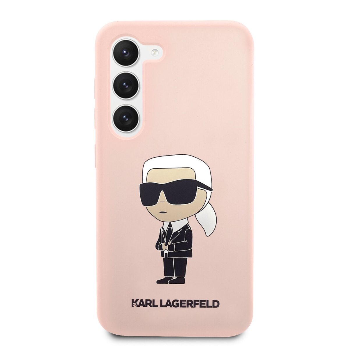 Samsung S23 pink NFT Liquid Silicone KARL LAGERFELD nugarėlė 2