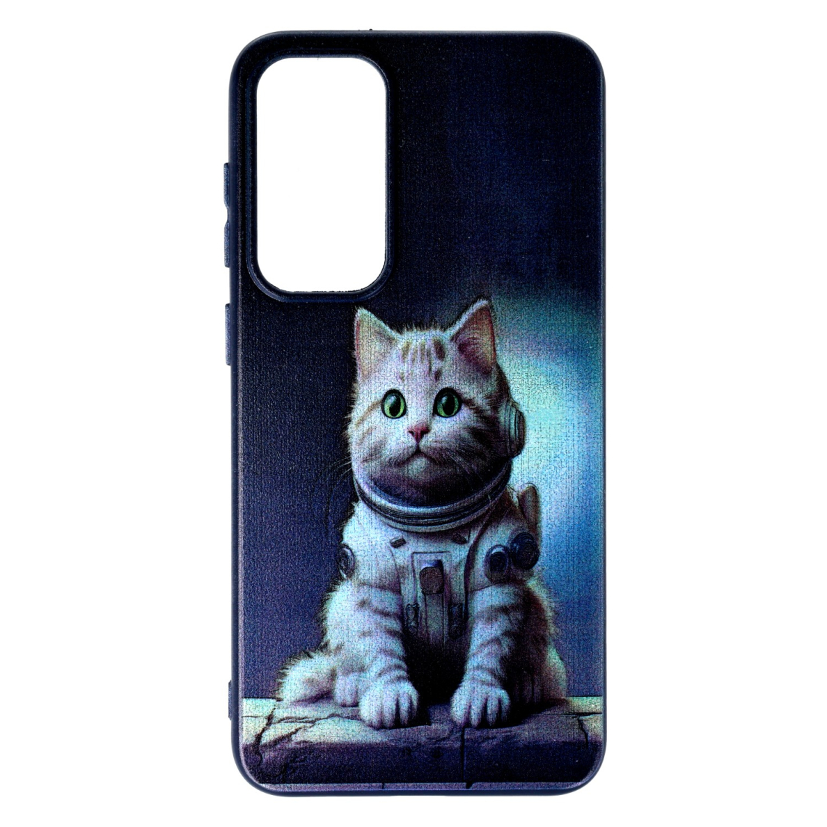 Samsung S23 PLUS blue nugarėlė Astronaut Cat Design00317
