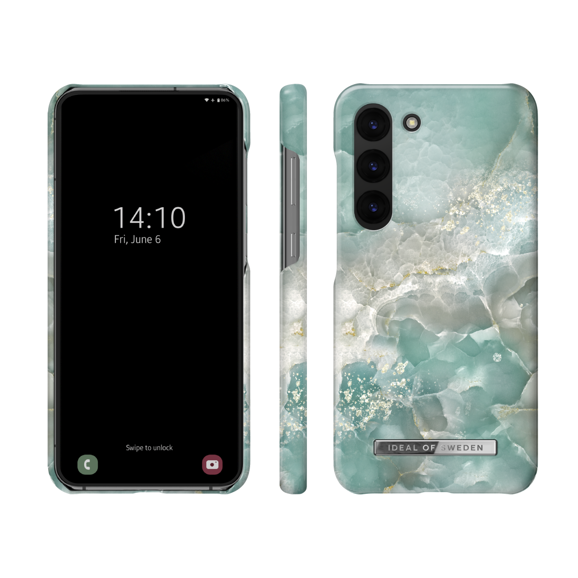 Samsung S23 PLUS iDeal Of Sweden nugarėlė Azura Marble 1