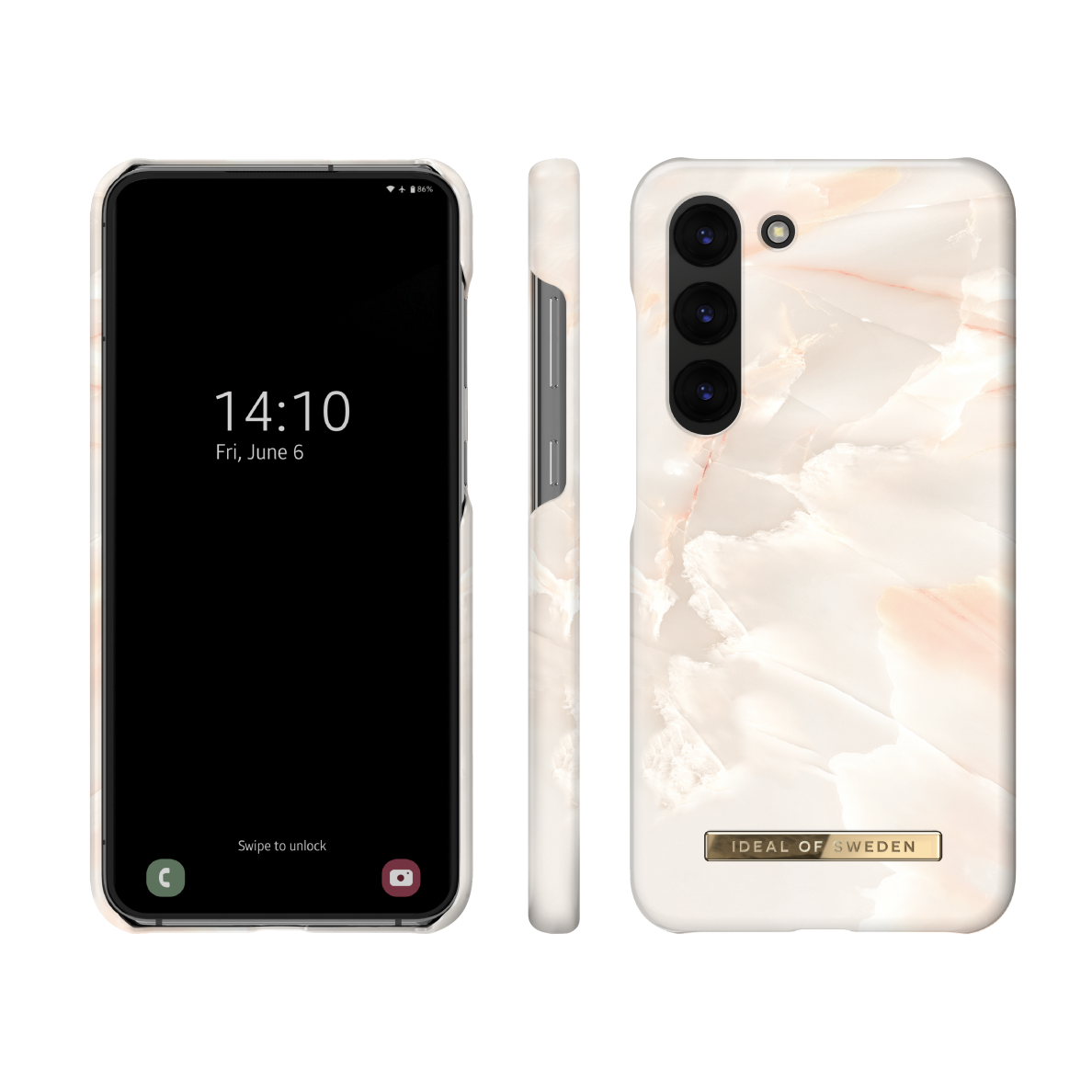 Samsung S23 PLUS iDeal Of Sweden nugarėlė Rose Pearl Marble 1