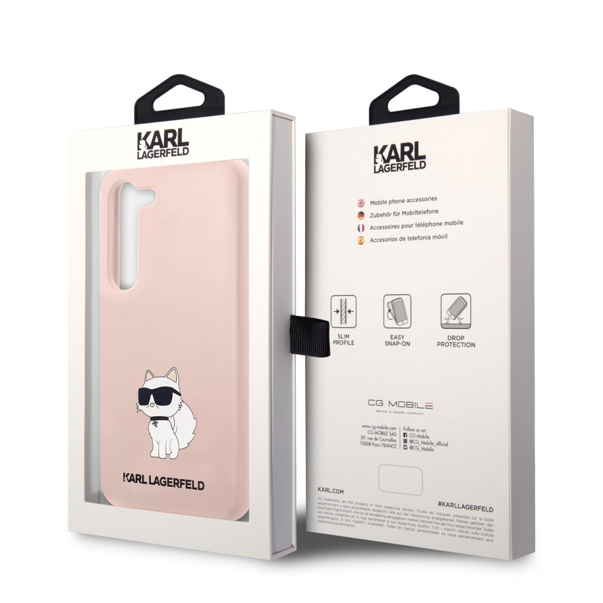 Samsung S23 PLUS pink NFT Liquid Silicone KARL LAGERFELD nugarėlė 7