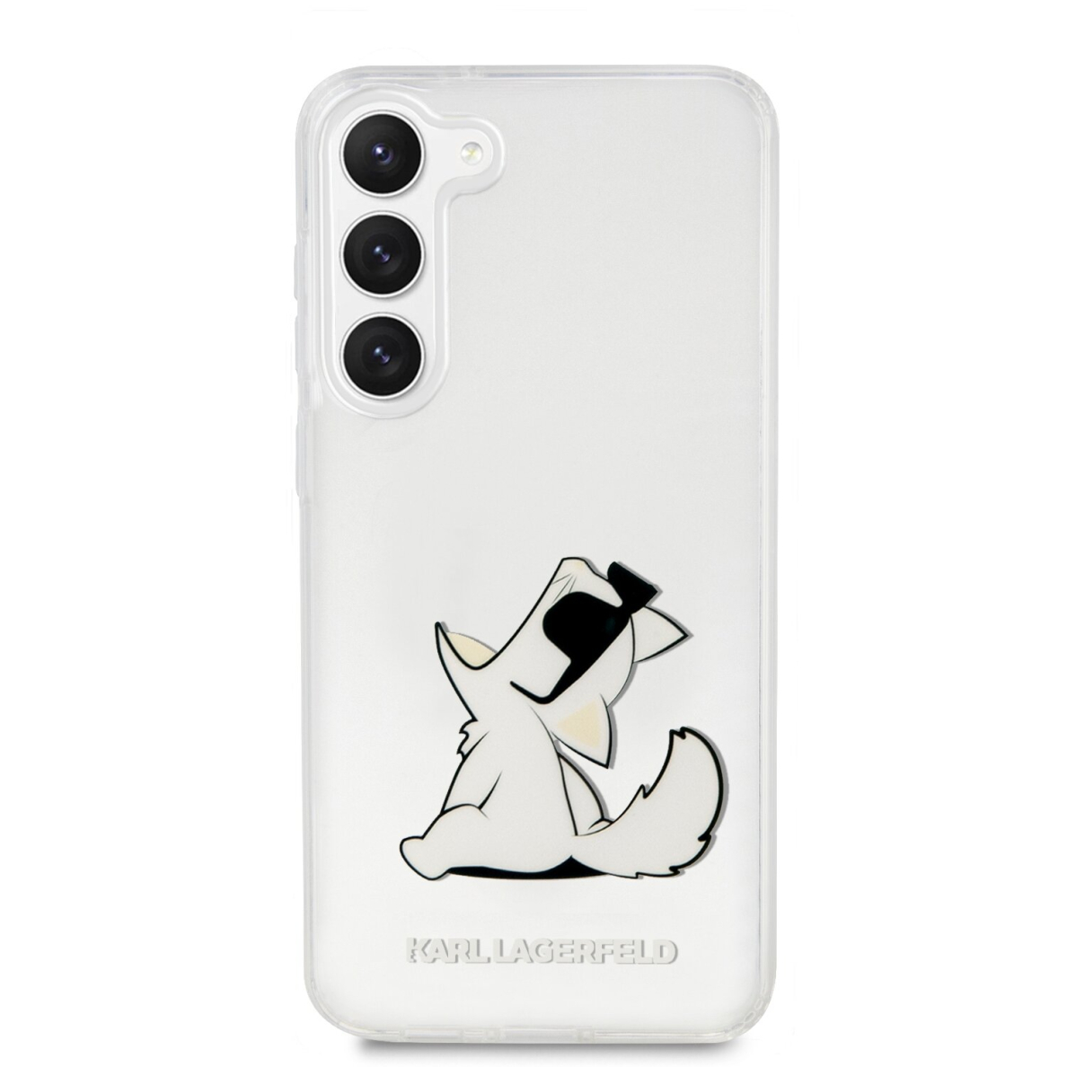 Samsung S23 transparent Choupette eat KARL LAGERFELD nugarėlė 2 Samsung S23 transparent Choupette eat KARL LAGERFELD nugarėlė 2