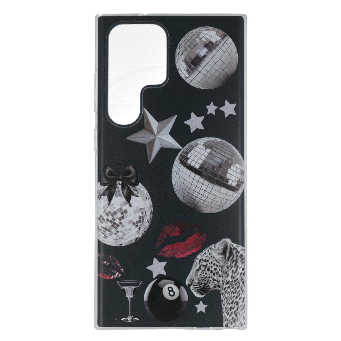 Samsung S23 ULTRA clear nugarėlė Party Design00329