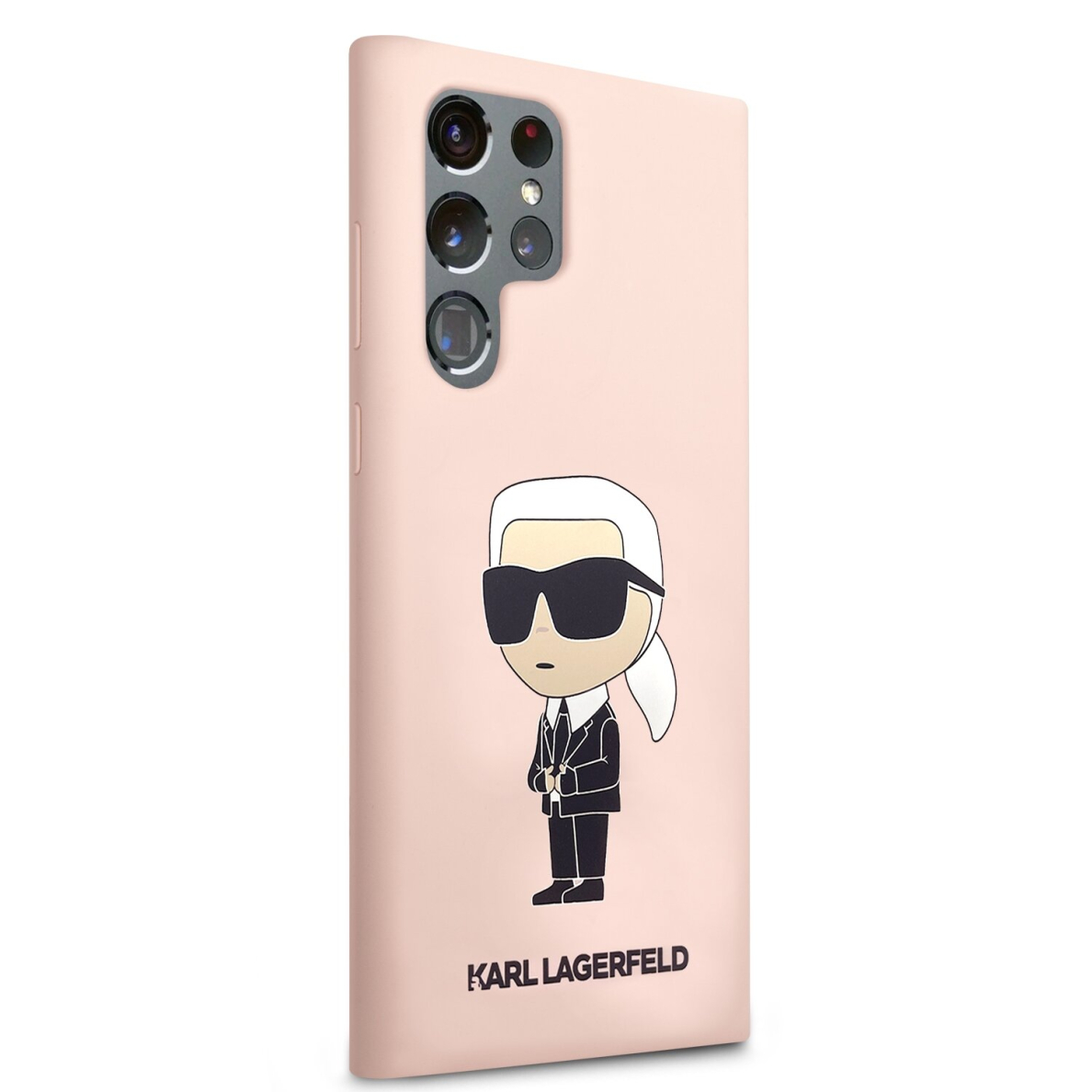 Samsung S23 ULTRA pink NFT Liquid Silicone KARL LAGERFELD nugarėlė 4