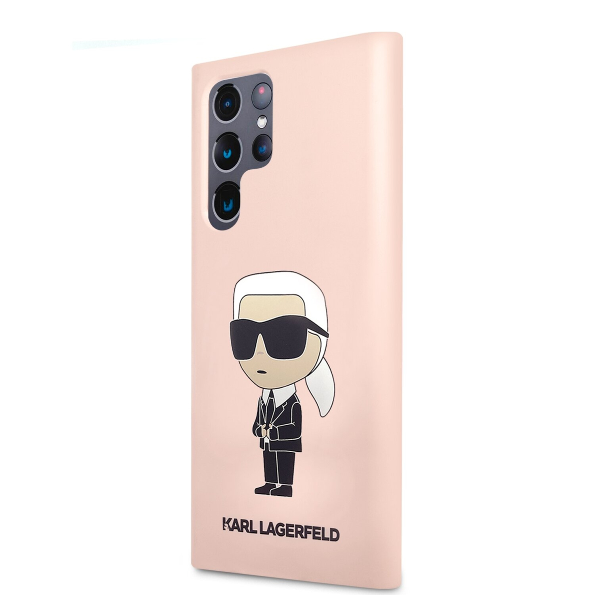 Samsung S23 ULTRA pink NFT Liquid Silicone KARL LAGERFELD nugarėlė 3