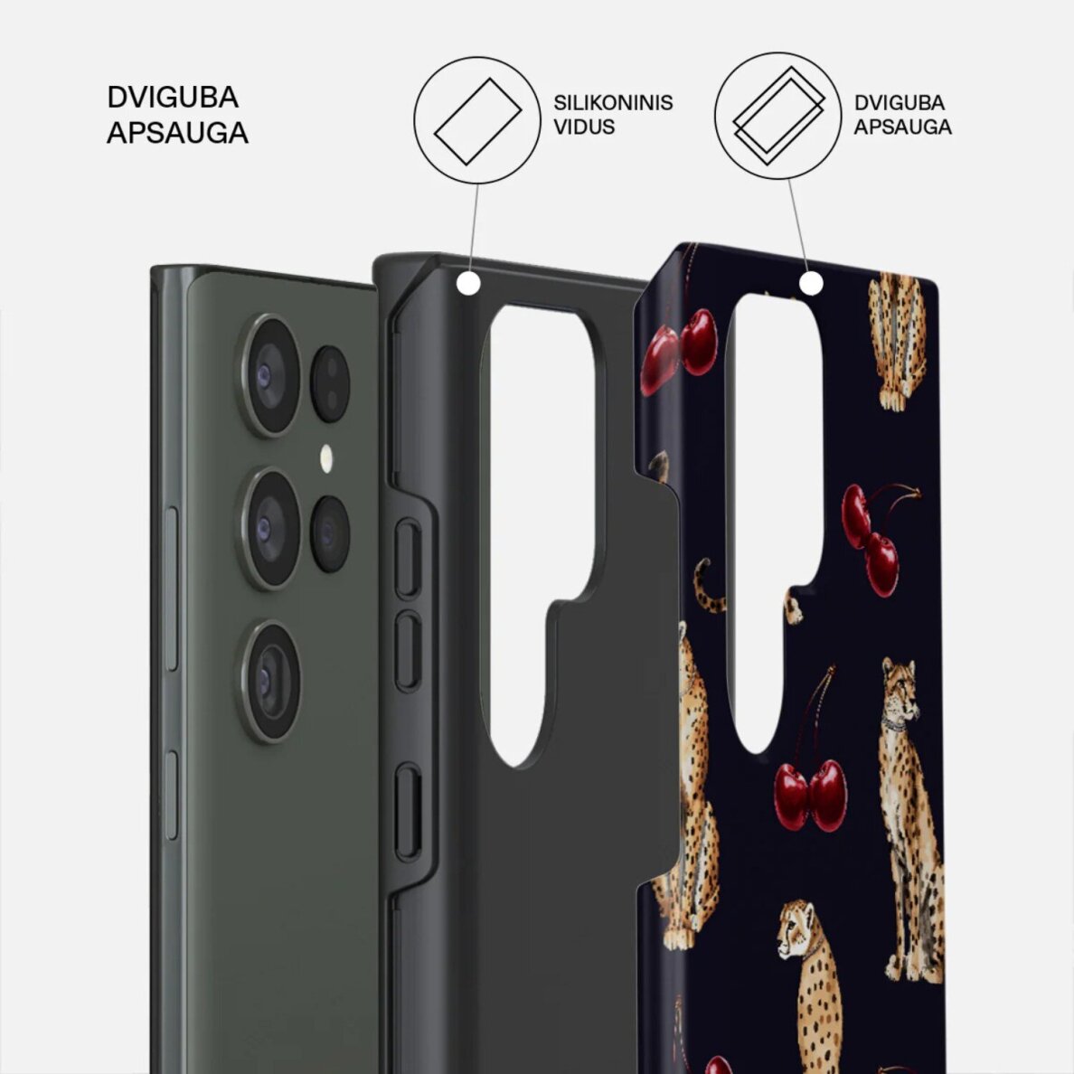 Samsung S23 ULTRA / S22 ULTRA Magnetic Cougar Tough BURGA nugarėlė 1