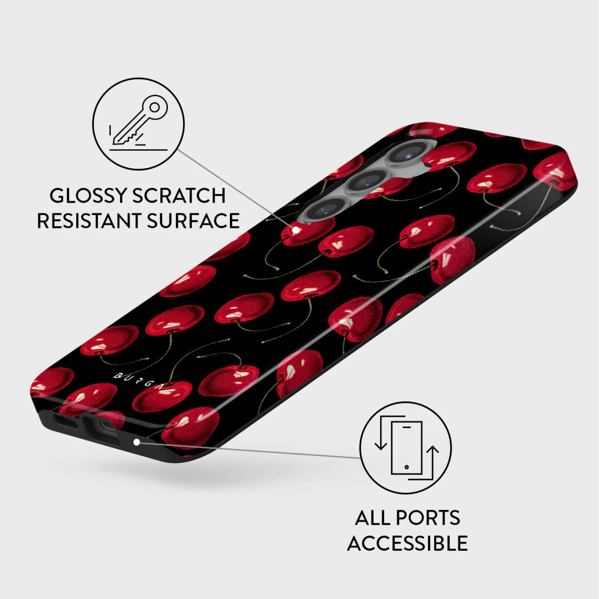 Samsung S24 Cherrybomb Tough BURGA nugarėlė 1 Samsung S24 Cherrybomb Tough BURGA nugarėlė 1