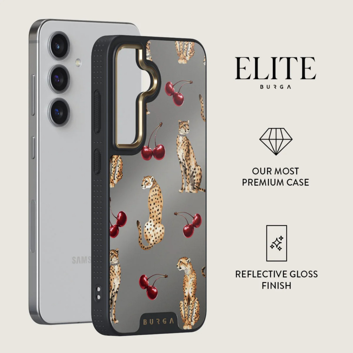 Samsung S24 Cougar Mirror BURGA nugarėlė 1