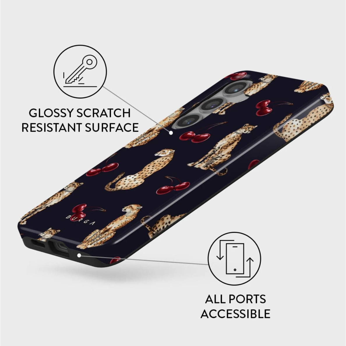 Samsung S24 Cougar Tough BURGA nugarėlė 3