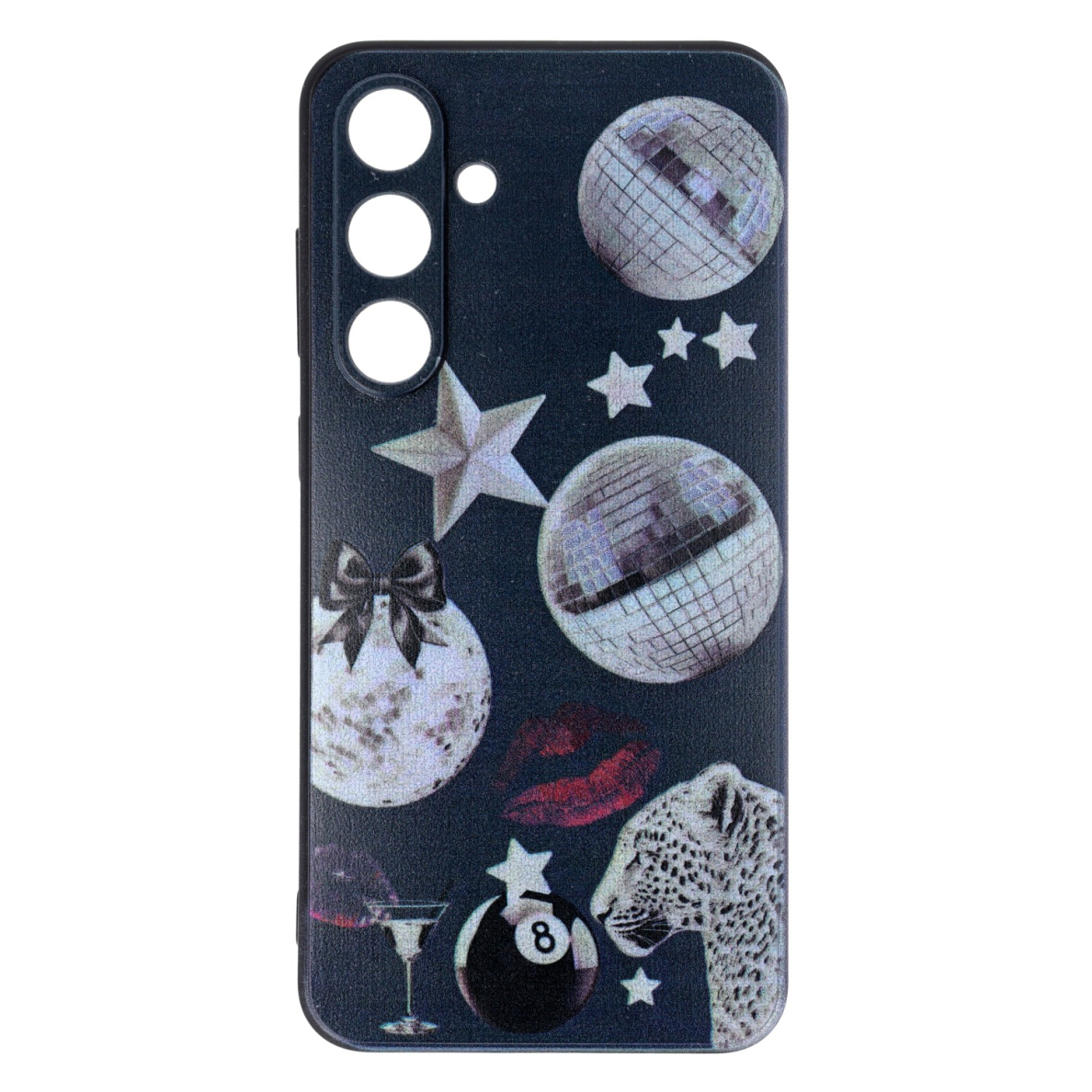 Samsung S24 FE black nugarėlė Party Design00329