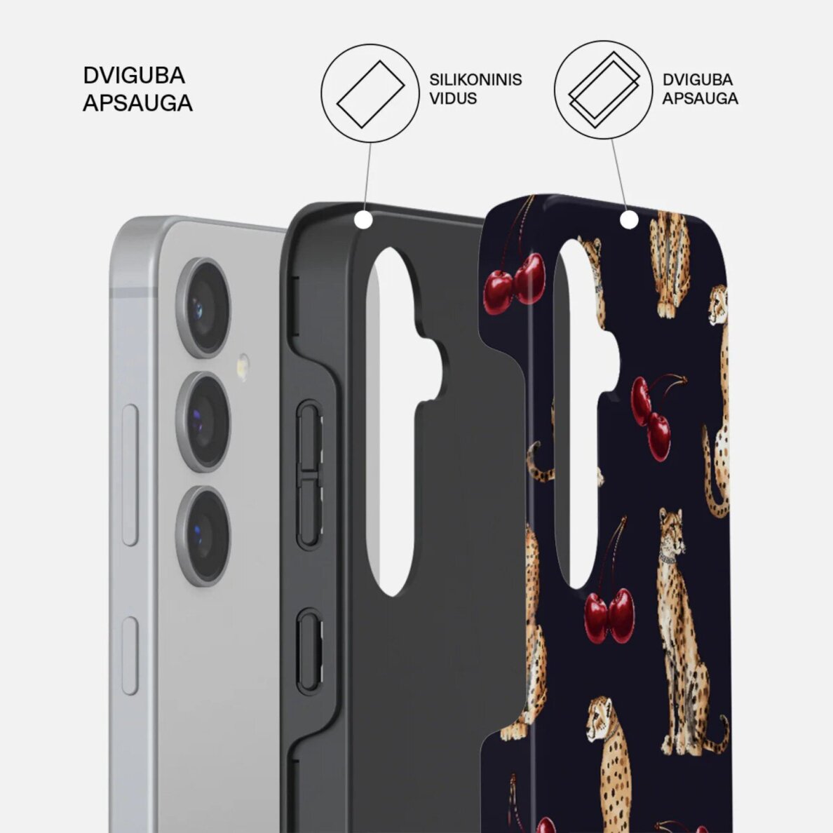 Samsung S24 Magnetic Cougar Tough BURGA nugarėlė 1