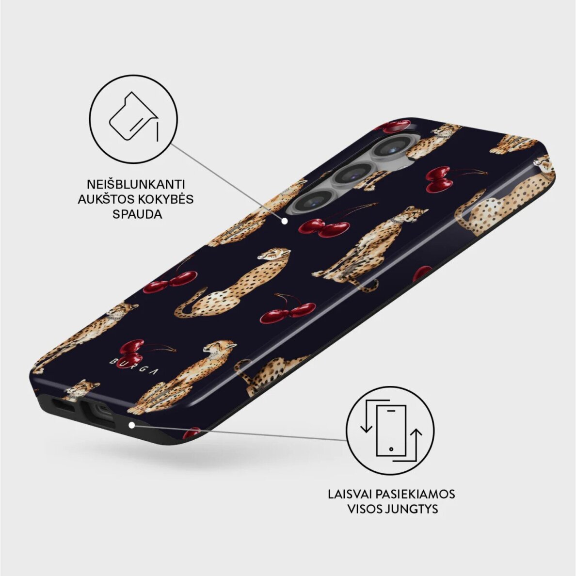 Samsung S24 Magnetic Cougar Tough BURGA nugarėlė 2