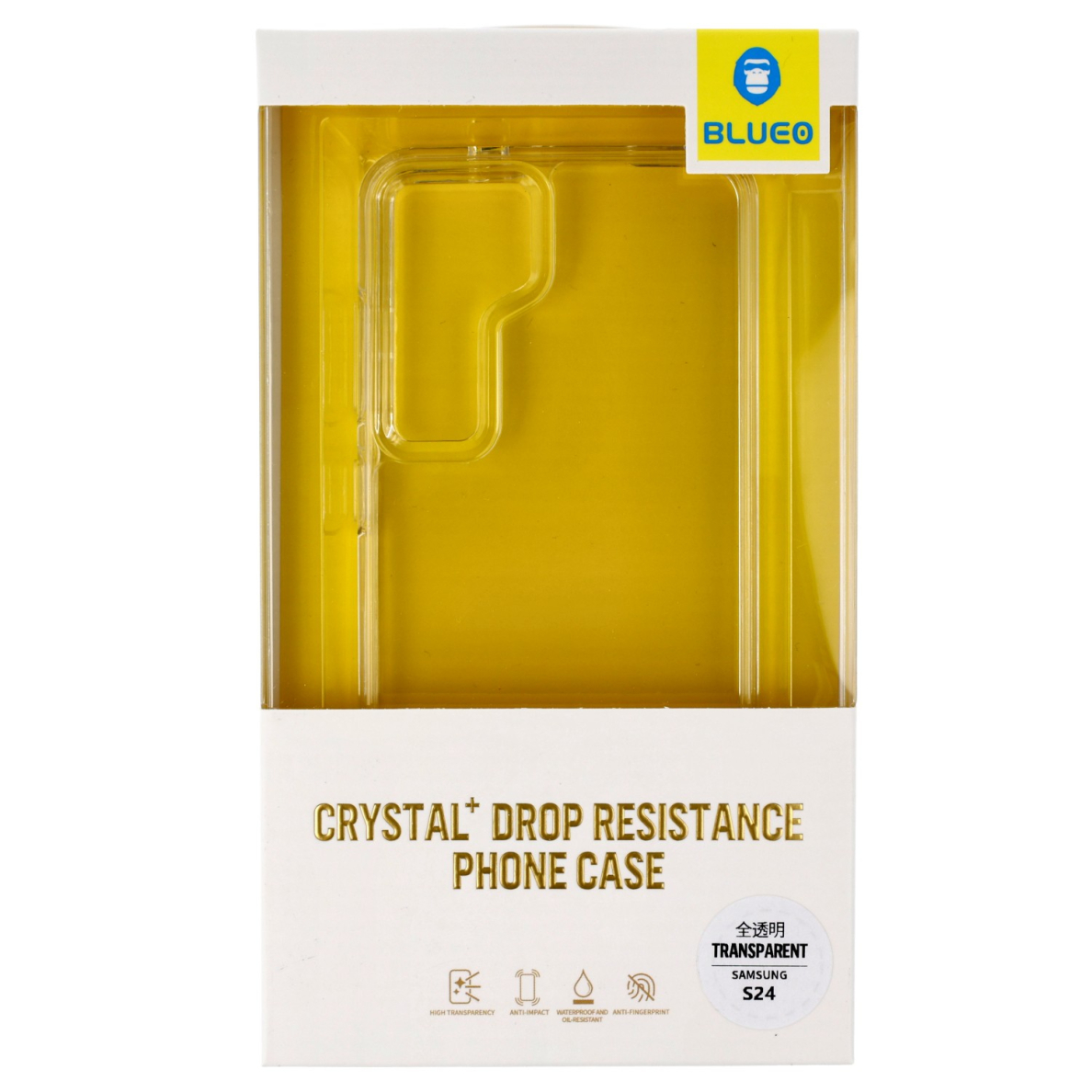 Samsung S24 Mr.Monkey clear CRYSTAL DROP nugarėlė 1