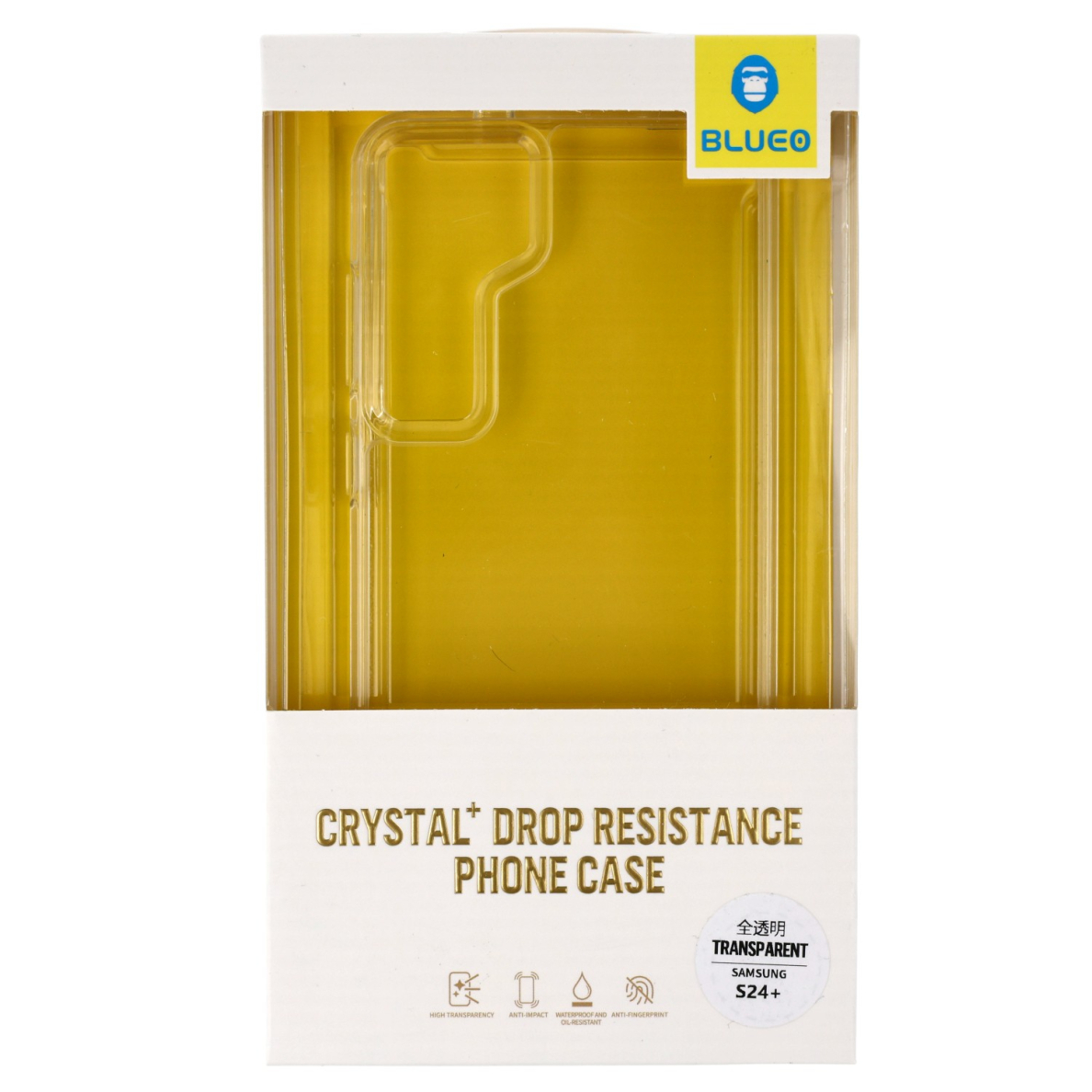 Samsung S24 PLUS Mr.Monkey clear CRYSTAL DROP nugarėlė 1