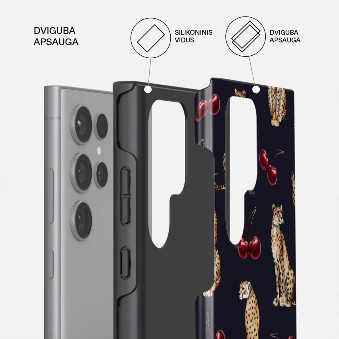 Samsung S24 ULTRA Magnetic Cougar Tough BURGA nugarėlė 1