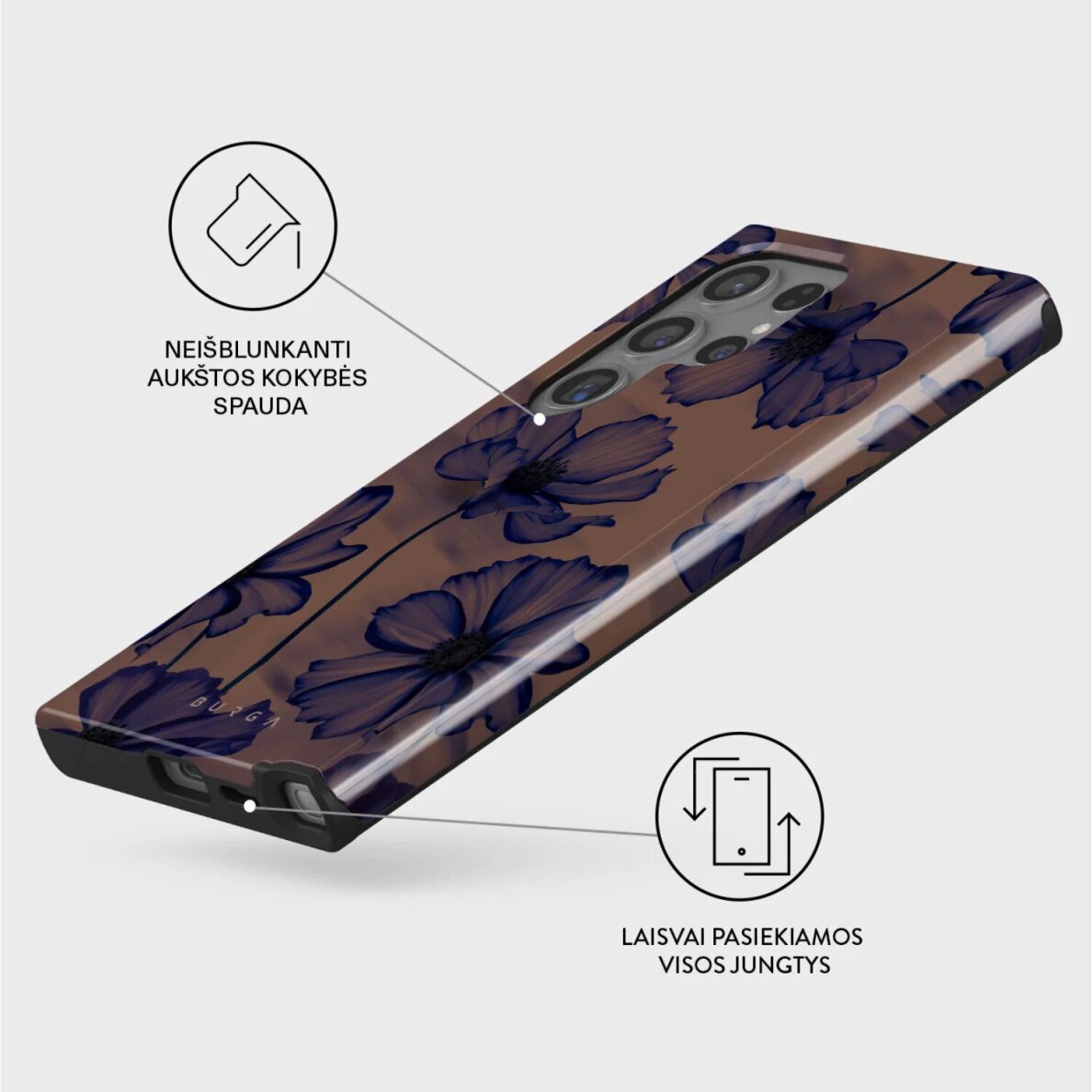 Samsung S24 ULTRA Magnetic Velvet Night Tough BURGA nugarėlė 2