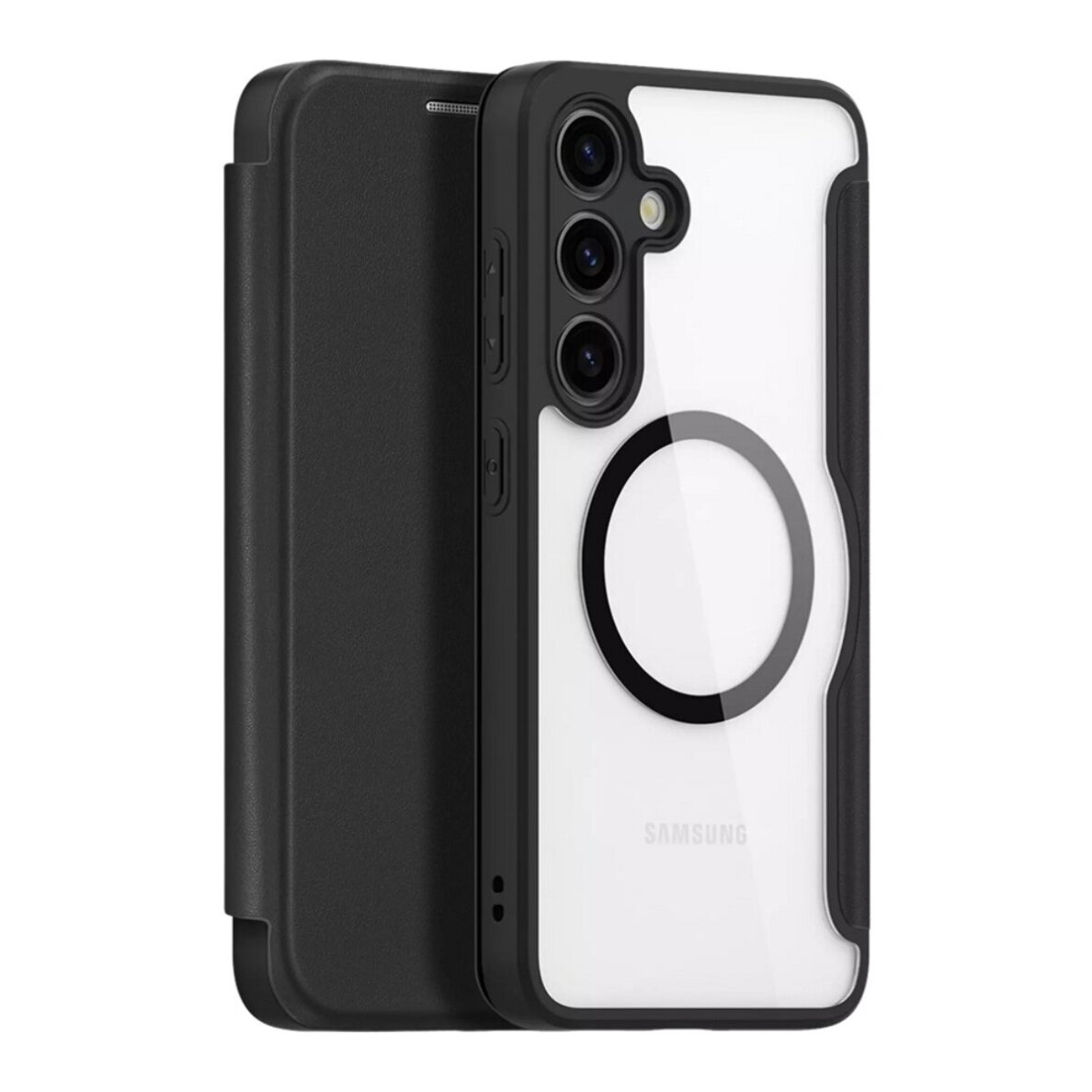 Samsung S25 EDGE black DUX DUCIS Mag Skin X PRO dėklas