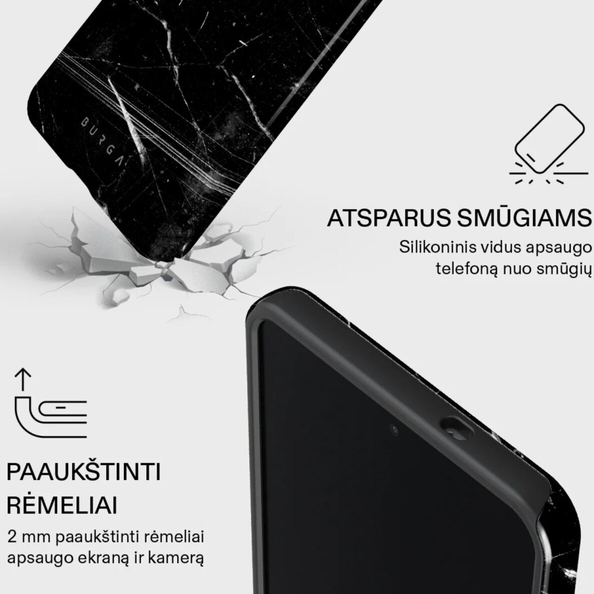Samsung S25 EDGE Noir Origin Tough BURGA nugarėlė 3