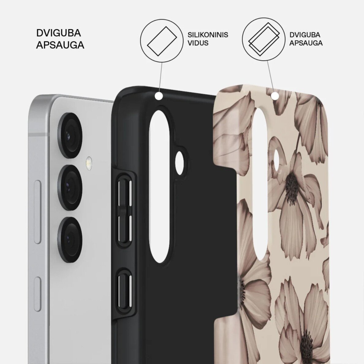 Samsung S25 Magnetic Barely Yours BURGA nugarėlė 1