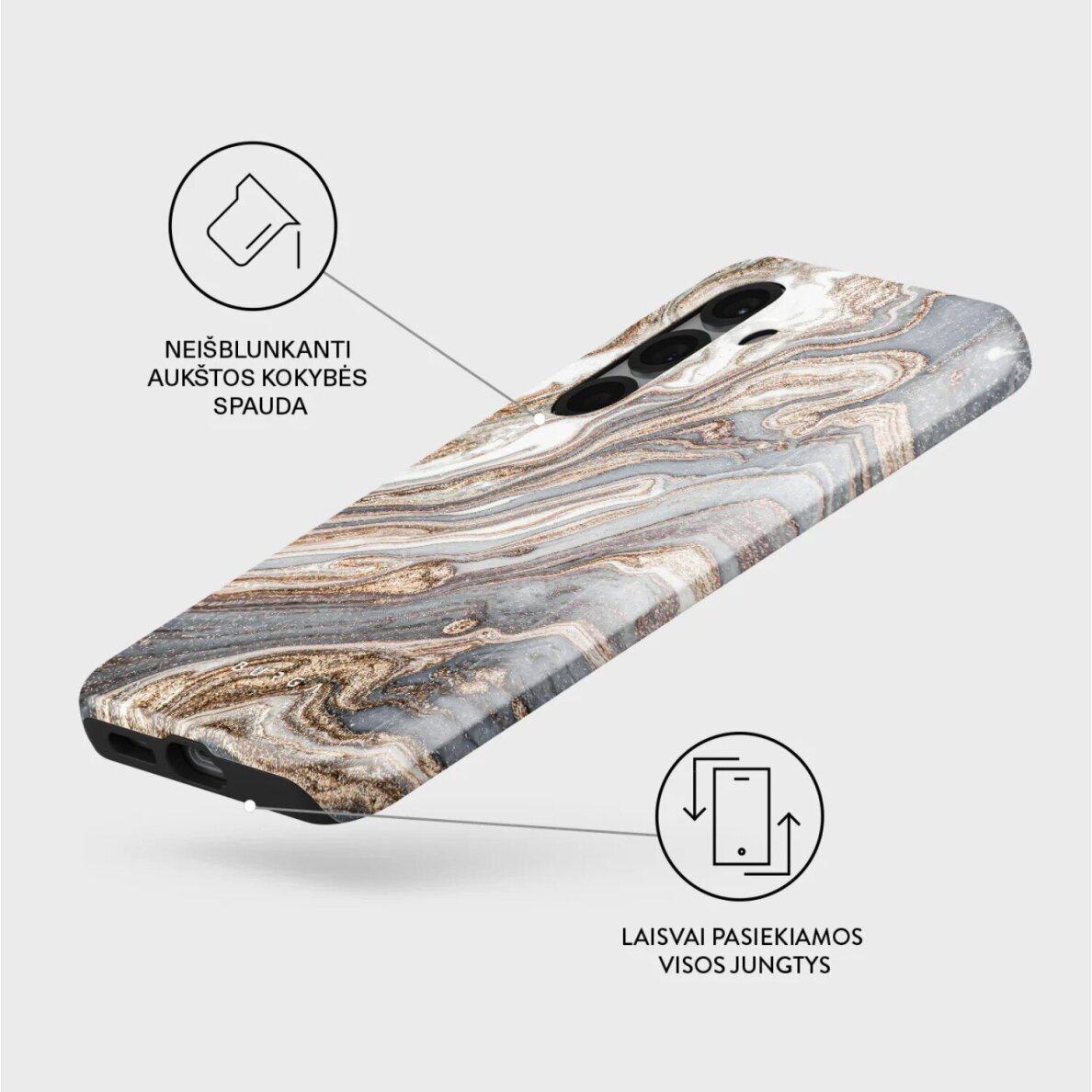 Samsung S25 Magnetic Gentle Wind Tough BURGA nugarėlė 1