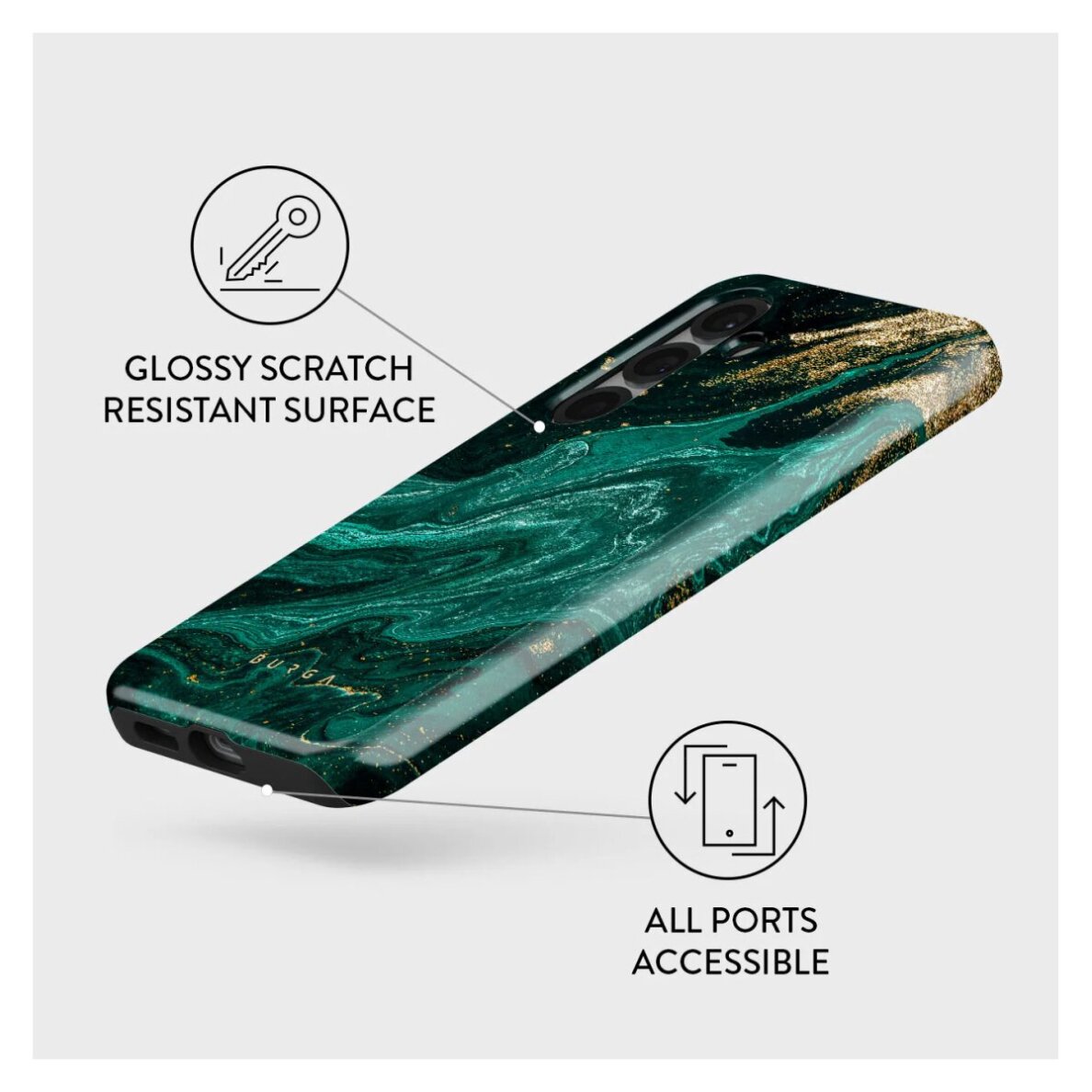 Samsung S25 PLUS Emerald Pool Tough BURGA nugarėlė 1