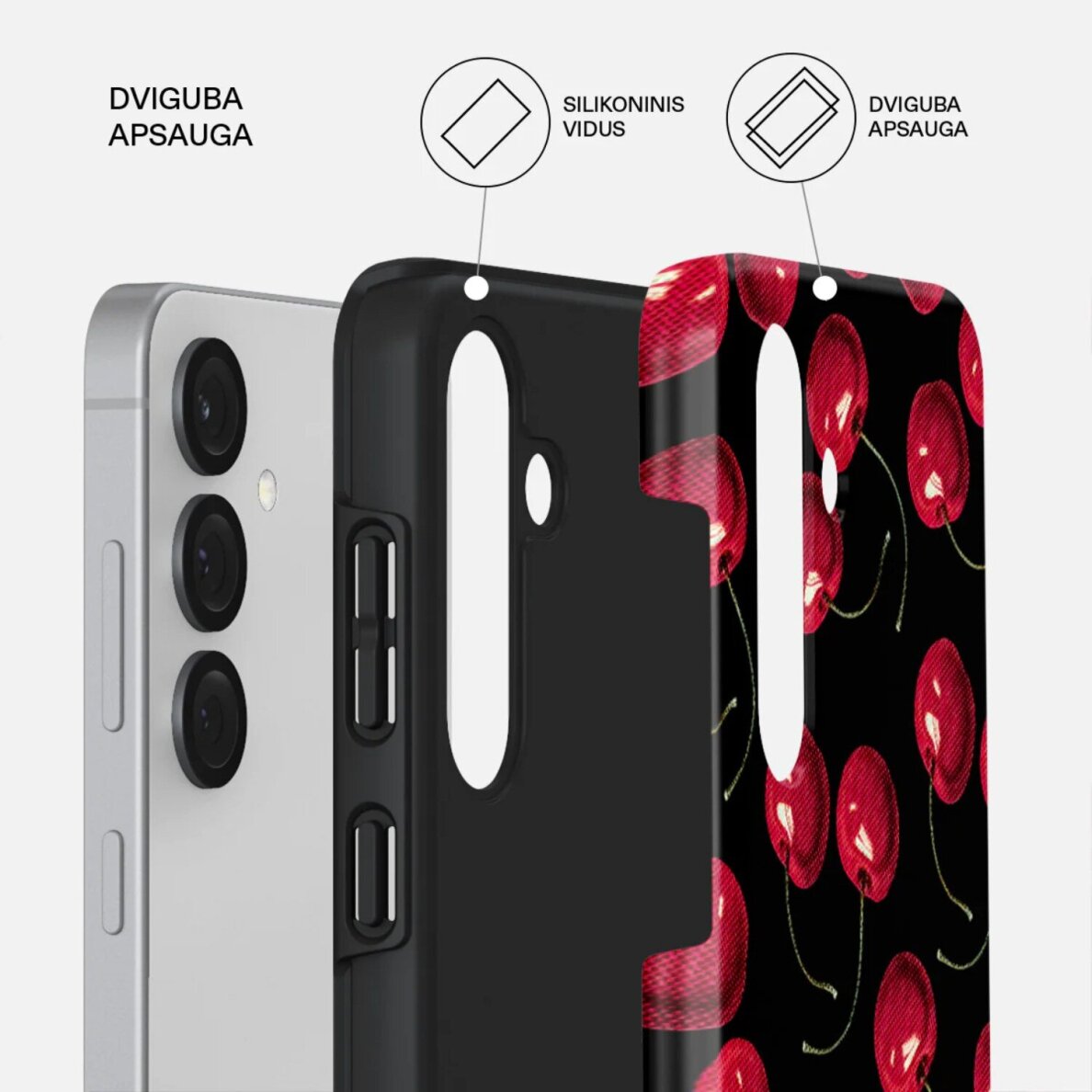 Samsung S25 PLUS Magnetic Cherrybomb Tough BURGA nugarėlė 1