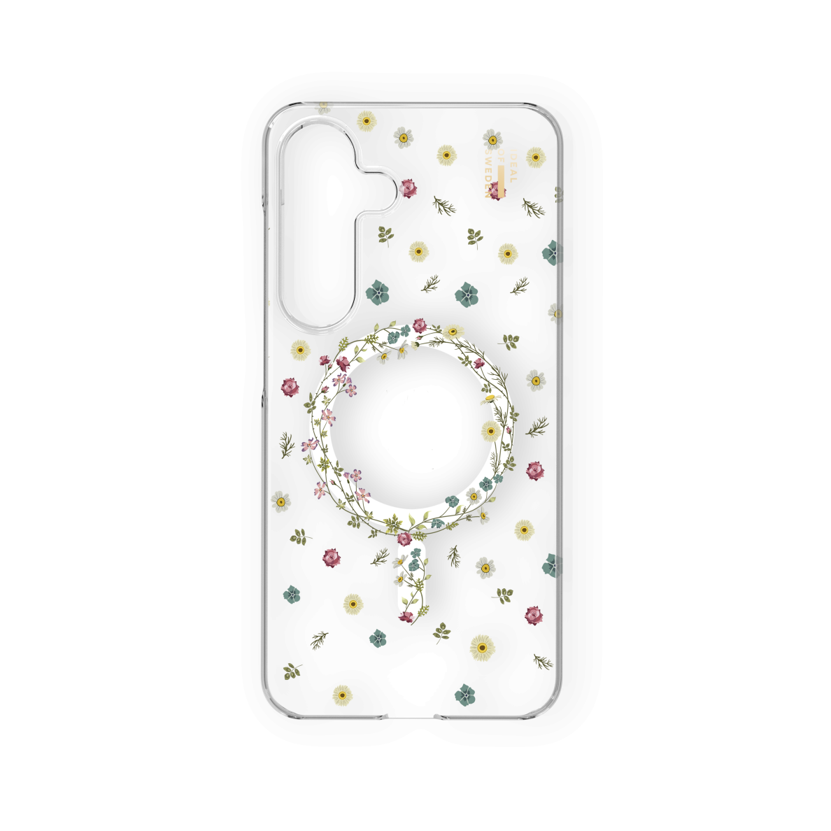 Samsung S25 / S24 iDeal Of Sweden Clear MagSafe nugarėlė Petite Floral