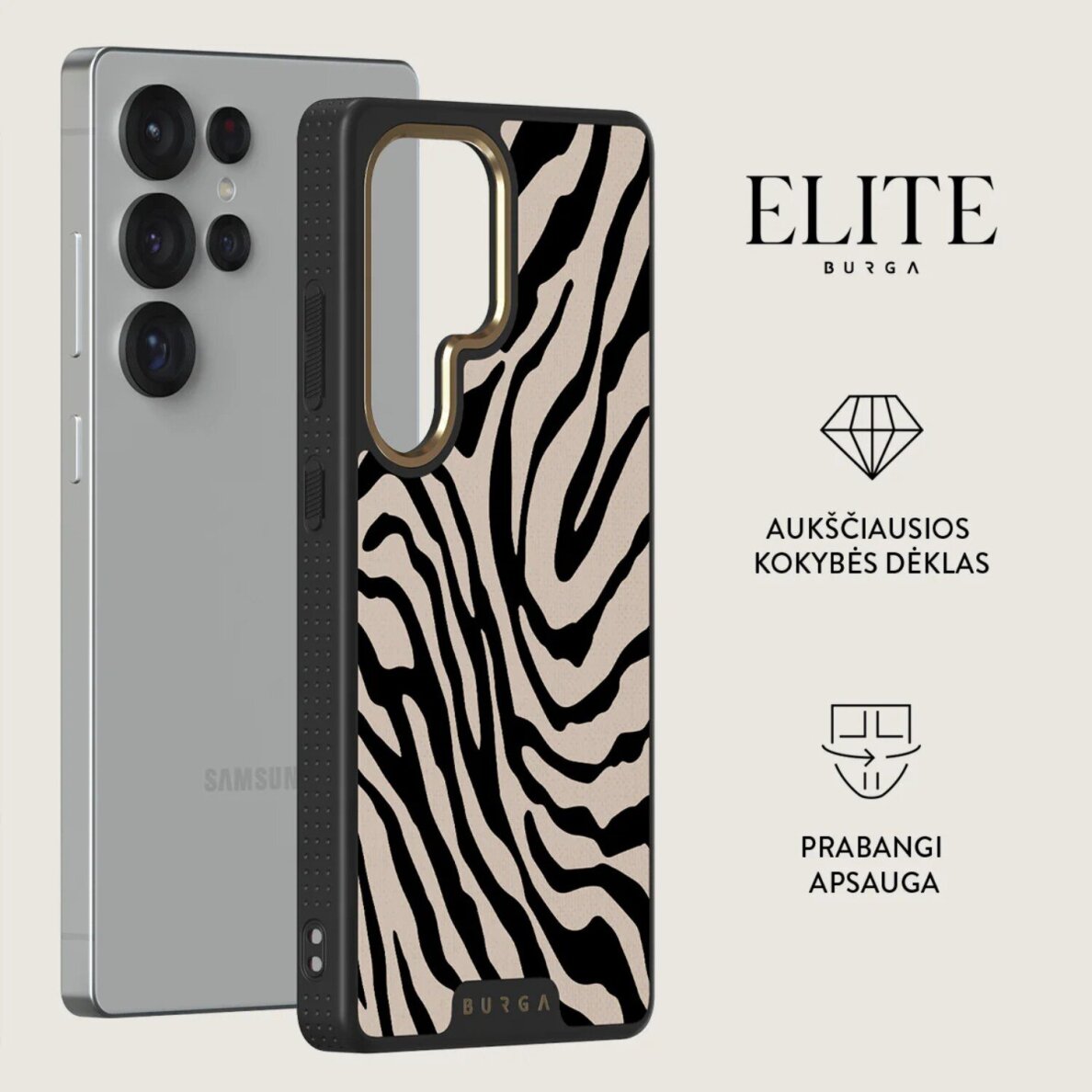 Samsung S25 ULTRA Elite Gunmetal Magnetic Imperial BURGA nugarėlė 1