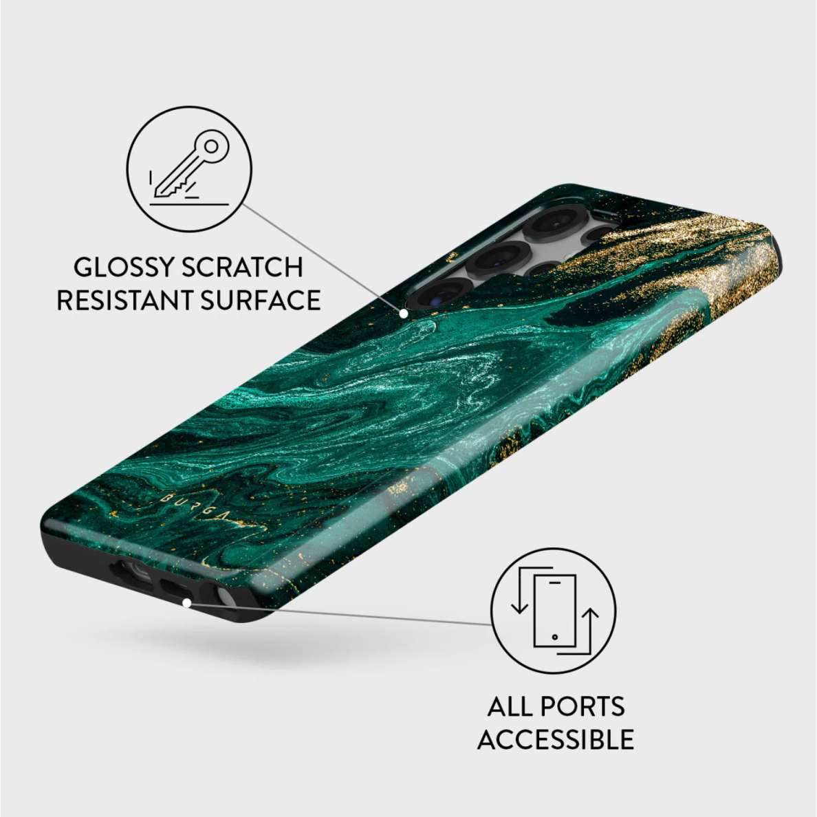 Samsung S25 ULTRA Emerald Pool Tough BURGA nugarėlė 2