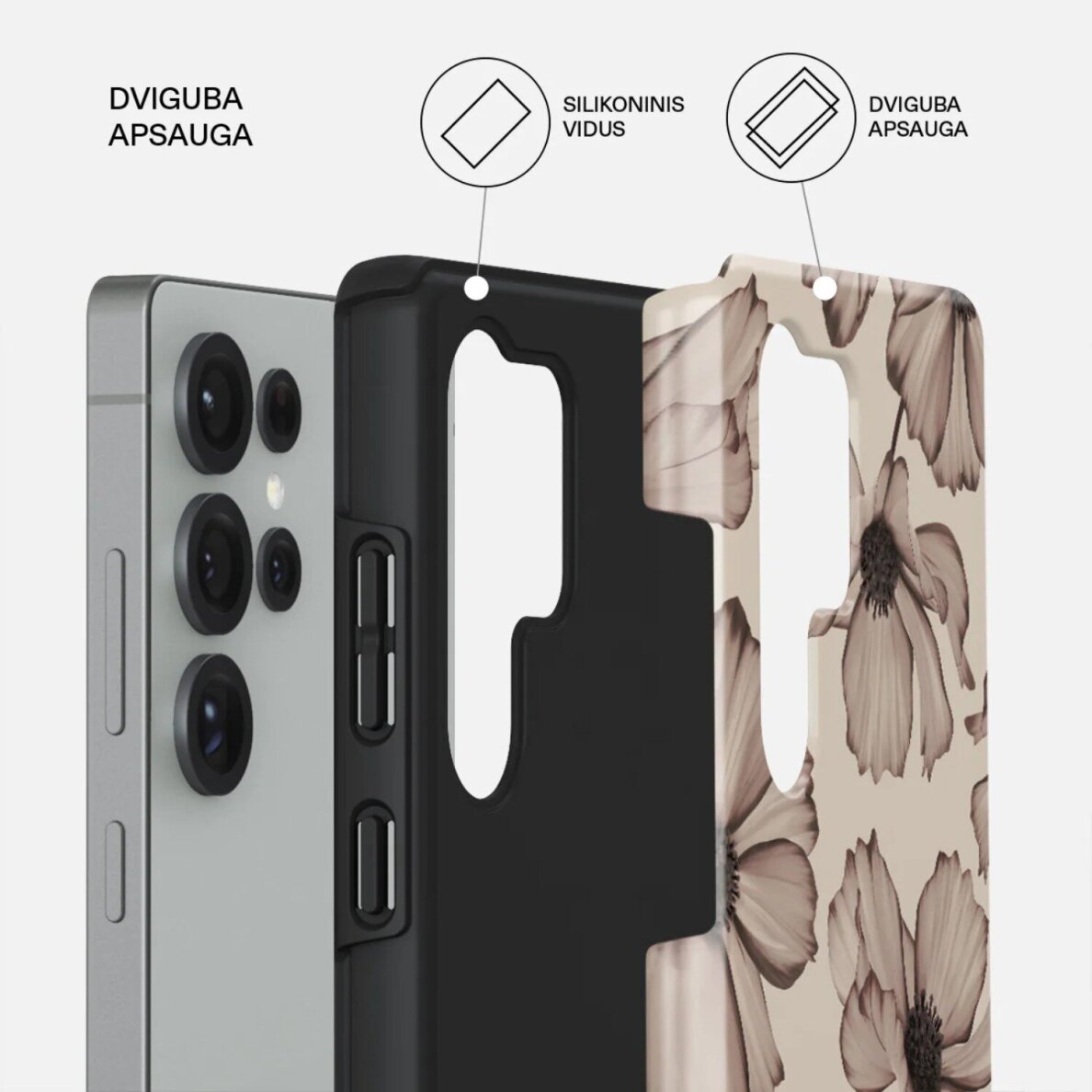 Samsung S25 ULTRA Magnetic Barely Yours BURGA nugarėlė 1