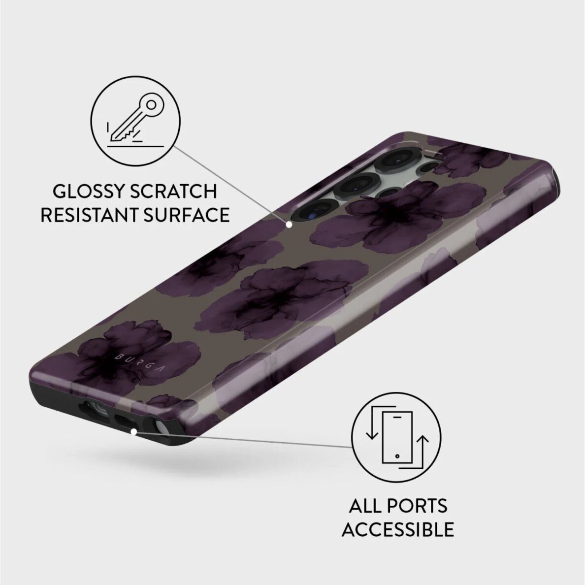 Samsung S25 ULTRA Magnetic Charmed Tough BURGA nugarėlė 1