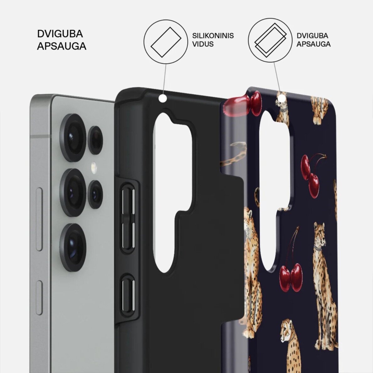 Samsung S25 ULTRA Magnetic Cougar Tough BURGA nugarėlė 1