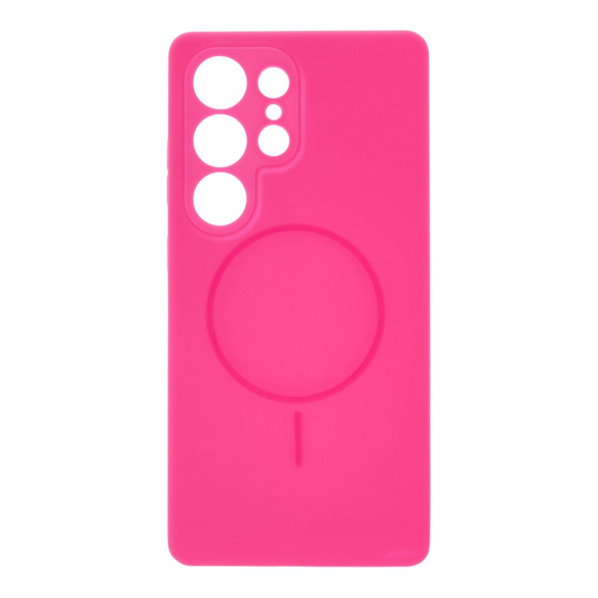 Samsung S25 ULTRA pink SLIM SILICONE MagSafe nugarėlė